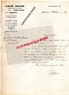 03 - MONTLUCON -  LETTRE MANUSCRITE CAFE RICHE -68 BOULEVARD DE COURTAIS-1930-P.E. COMBEBIAS - Manuscripts