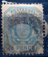 TRANSVAAL 1895 6p Coat Of Arms USED - Transvaal (1870-1909)