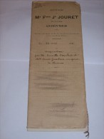 Notaire Maitre Fçois Jh Jouret.Acquisition.Epoux Camille Cauchies Gosselain De Chiévres.1921. - Manoscritti