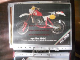 Aprilia RC 250 Regolarità Enduro 1980 Depliant Originale Genuine Factory Brochure Prospekt - Motorräder