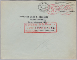 CH Firmenfreistempel 1934-04-05 Solothurn "P30P + P20P #260" Auf Brief Nach Berlin - Frankiermaschinen (FraMA)