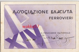 3-3585- Tessera Associazione Fascista Ferrovieri - Palermo Anno XIV - 1936 - Con Foto - Other & Unclassified