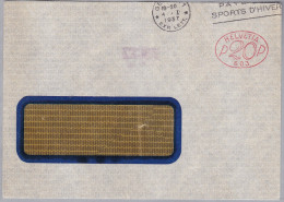 CH Firmenfreistempel 1937-01-04 Genève 1  "P10P #503" Auf Fensterbrief - Postage Meters