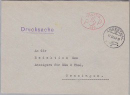 CH Firmenfreistempel 1940-03-11 Langenthal "P5P #458" Auf Drucksache - Postage Meters