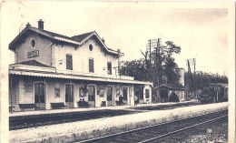 MONTLUEL  La Gare Et L'arrivée Du Train - Timbrée Mais Non écrite - Montluel