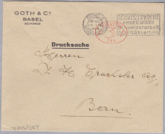 CH Firmenfreistempel 1928-09-18 Basel 2 "P3P #289" Auf Brief - Affranchissements Mécaniques