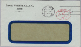 CH Firmenfreistempel 1929-03-09 Zürich 3 "P5P #783" Auf Brief - Postage Meters