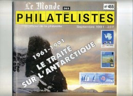 - FRANCE . LE MONDE DES PHILATELISTES N° 455/456/457 . 1991  . - Francia