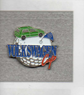 Pin´s  Sport  GOLF  VOLKSWAGEN  Cup  Avec  Les  Automobiles  Volkswagen - Golf