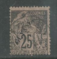Guyane  N° 23 O 25 C. Noir Sur Rose Oblitération Faible SinonTB - Oblitérés