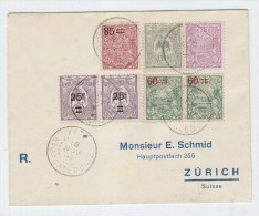New Caledonia/Switzerland REGISTERED CIVER 1932 - Brieven En Documenten