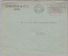 CH Firmenfreistempel 1932-02-09 Bern "P10P  #217" Auf Ortsbrief - Affranchissements Mécaniques