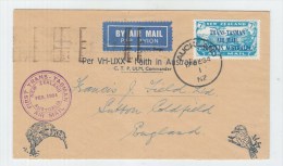 New Zelaland/UK FIRST FLIGHT COVER 1934 - Lettres & Documents