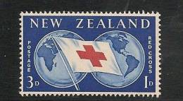 NEW ZEALAND -1959 RED CROSS  -   Yvert # 378 - MINT LH - Unused Stamps