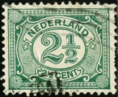 OLANDA, NETHERLANDS, NUMERI, NUMBERS, 1899, FRANCOBOLLO USATO, Mi 52, Scott 60, YT 69, Sg 172 - Oblitérés