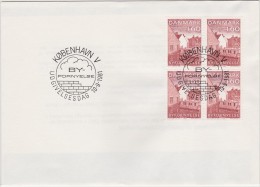 ARCHITECTURE BREWERY BRAUEREI BRASSERIE CERVECERÍA DENMARK DANMARK DÄNEMARK 1981 FDC Mi 764 Beer Bier Bière Cerveza - Bières