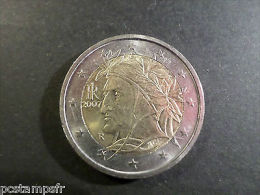 ITALIE - PIECE De MONNAIE De 2 Euro 2007, DANTE, VF COIN - Italie