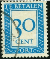 OLANDA, PAESI BASSI, NETHERLANDS, SEGNATASSE, 1947, FRANCOBOLLO USATO, Mi P95X, Scott J97, YT T96 - Strafportzegels