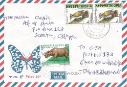 Ethiopia 2008 Summera Woodpecker 1Br Rhinoceros 45c Cover - Ethiopie