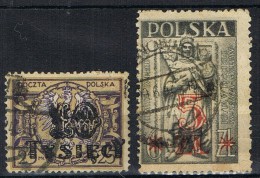 Dos Sellos POLONIA, Sobrecargas, Num 271 Y 499 º - Altri & Non Classificati