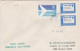 ANTARCTIQUE ANTARKTIS ANTARTIDA ANTARCTICA  ARGENTINA 1979 BASE TENIENTE MATINEZO POSTMARK - Onderzoeksstations