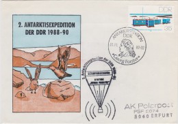 ANTARCTICA ANTARCTIQUE ANTARKTIS ANTARTIDA ATMOSPHERE RESEARCH DDR GERMANY 1989 BASE GEORG FOSTER RARE POSTMARKs - Basi Scientifiche