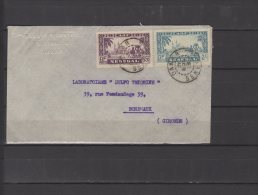Sénégal - N° 126 Et 133 Obli/sur Lettre Pour Bordeaux - 1938 - Cartas & Documentos