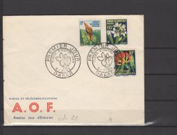 A.O.F  - FDC - N° 68 , 69 Et 70  Sur Lettre  -  1958 - Covers & Documents
