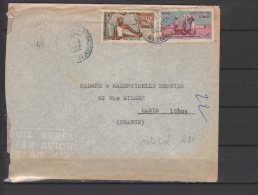 Cote Des Somalis  - N° 276 Et 279 Obli/sur Lettre - 1952 - Covers & Documents