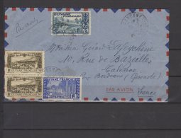 Guyane FR - N° 122 , 167 Et PA N ° 17 X2 Obli/sur Lettre De Cayenne Pour Bordeaux - - Lettres & Documents