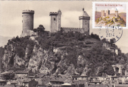 Carte-Maximum FRANCE N° Yvert AA715 (FOIX -  Château) Obl Ord Foix Sur Carte Ancienne - 2010-2019