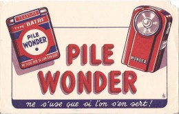 BUVARD PILE WONDER NE S'USE QUE SI L'ON S'EN SERT - Piles