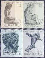 YU 1963-1052-5 SCULPTURE IVAN MESHTROVICH, YUGOSLAVIA, 1v, MNH - Ungebraucht