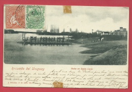 Uruguay - Balsa En Santa Lucia  - 1905 ( Voir Verso ) - Uruguay