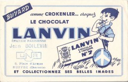 RARE CHOCOLAT LANVIN L'OISEAU BLANC CACHET  EPICERIE PARISIENNE JEAN BOILEVIN RUFFEC CHARENTE - Cocoa & Chocolat