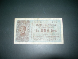 Regno D'Italia. 1 Lira  1917. Firme Dall'Ara - Righetti. - Regno D'Italia – 1 Lira