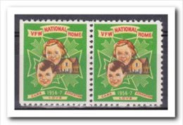 VFW National Home, 1956-57, Postfris MNH, Left Site Imperf. - Non Classés