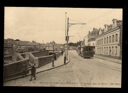 CPA 76 MONTIVILLIERS L'Arrivée Du Chemin De Fer  Route Du HAVRE , Animée Tramway - Montivilliers