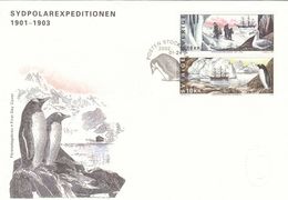 POLAR RESEARCH RECHERCHE POLAIRE SOUTH POLE  ANTARKTICA EXPEDITIONS SWEDEN SUEDE SCHWEDEN 2002 FDC MI 2271 2272 - Antarctic Expeditions