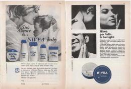 1967 -  NIVEA  -  2 Pag. Pubblicità Cm.13 X 18 - Tijdschriften