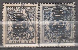 Poland 1923 Mi# 52 Postage Due Overprint Used - Strafport