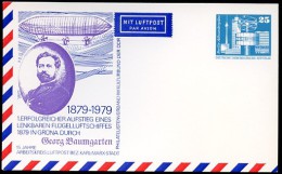 DDR PP17 C2/009a Privat-Postkarte LUFTSCHIFF G.BAUMGARTEN Zwickau 1979 NGK 4,00 € - Private Postcards - Mint