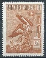 1956 VATICANO POSTA AEREA ARCANGELO GABRIELE 100 LIRE MNH ** - VN2 - Luftpost