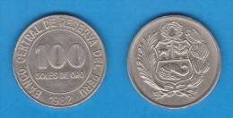 PERU  100 SOLES  1.982  CU NI  KM#283  MBC     DL-11.064 - Pérou