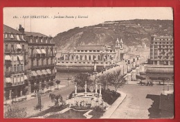 POC-14 San Sebastian, Jardines Puente Y Kursaal. Circulé En 1924. Edit. Galarza, Sans Seb. - Guipúzcoa (San Sebastián)