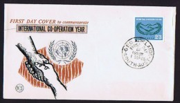 1965  Intrnational Co-operation Year  WCS Cachet Unaddressed - FDC