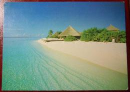 Delcampe - MALDIVE ANGAGA ISLAND RESORT - Francobollo Anas Platyrynchos - Cartolina Animata Viaggiata Per FASANO ITALIA - VEDI FOTO - Maldiven