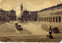 Torino - Piazza S.carlo - Formato Grande Viaggiata - Piazze