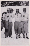 GERMANY-OLYMPIADES 1936-image-photo 12x8 Cm-bobsleigh-team Suisse-Reto Capadrutt - Deportes