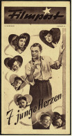 "Filmpost" "7 Junge Herzen" Mit Kathryn Grayson , Marsha Hunt  -  Filmprogramm Nr. 12 Von Ca. 1947 - Otros & Sin Clasificación